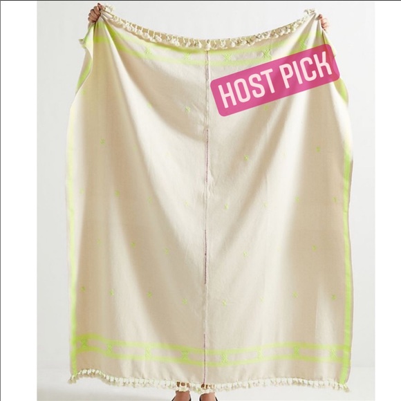 NWT | Anthropologie Embroidered Jodi Throw Blanket - Picture 1 of 7